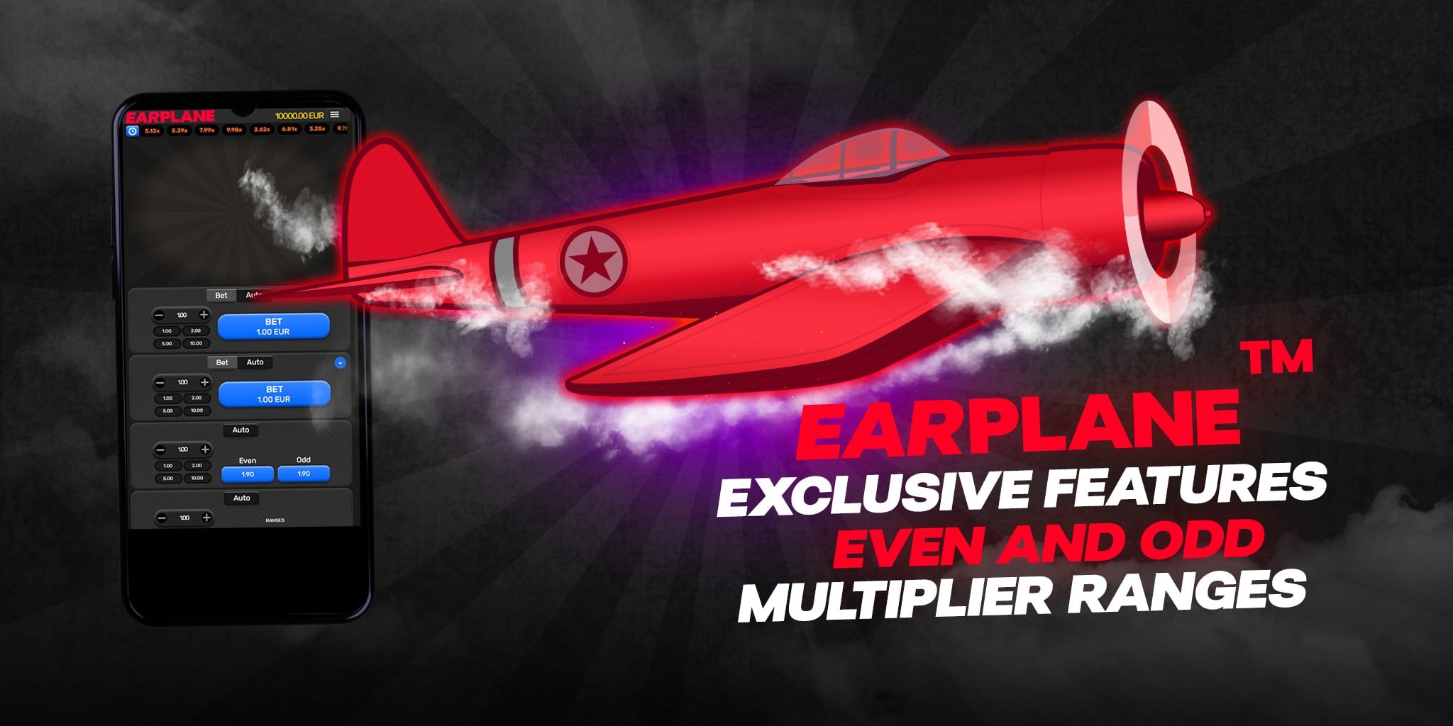 Earplane crash game promotional banner